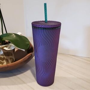 Starbucks 2025 Spring Siren Swirl Purple Shimmer Soft Wavy Tumbler Venti 24oz